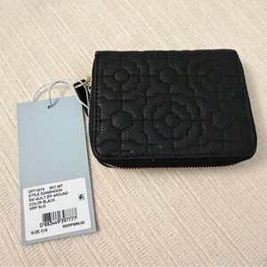 ANTONIO MELANI Black Quilted Wallet